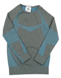 Šedo-modré funkční spodní triko Lupilu