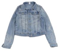 Světlemodrá riflová crop bunda Denim Co.