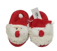 Nové  - Červeno-bílé zateplené bačkory - Santa Dunnes stores vel.24