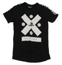 Černé tričko s potiskem - PlayStation Next