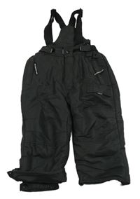 Černé šusťákové funkční oteplovačky s kšandami Tog24