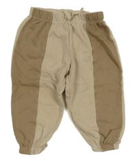 Hnědo-béžové tepláky H&M