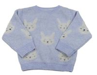 Lila svetr s králíky Nutmeg