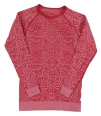 Růžové vzorované spodní funkční triko Crivit