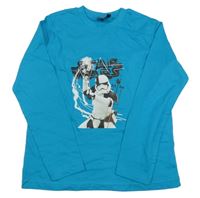 Modré pyžamové triko s potiskem - Star wars