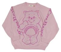 Světlerůžový svetr s medvídkem H&M