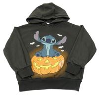 Tmavošedá mikina se Stitchem a kapucí Disney