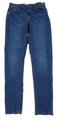 Tmavomodré skinny rifle L&D