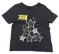 Antracitové pyžamové tričko s hvězdami George