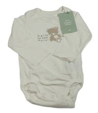 Nové - bílé body s medvídkem H&M