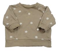 Béžová mikina s puntíky H&M