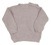 Fialovo-bílý melírovaný svetr George 