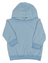 Světlemodrá mikina s motýlem a kapucí 