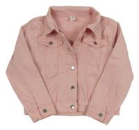 Světlerůžová riflová crop bunda Topolino