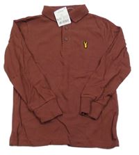 Nové - Mahagonové polo triko Next