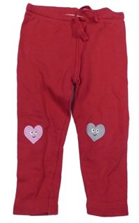 Malinové legíny se srdíčky John Lewis