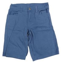 Modrošedé riflové kraťasy