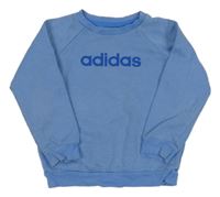 Modrá mikina s logem Adidas