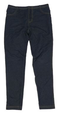 Tmavomodré legíny riflového vzhledu Primark