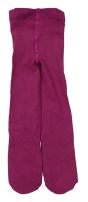 Tmavorůžové punčocháče H&M