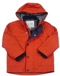 Červená nepromokavá jarní bunda s kapucí M&S