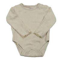 Světlebéžovo-smetanové melírované žebrované body F&F