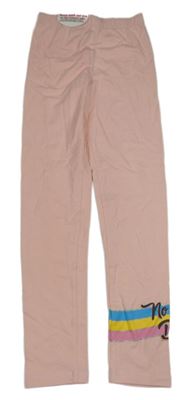 Nové - světlerůžové legíny s pruhy a nápisy LC WaIKIKI