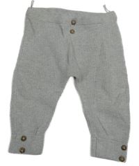Světlešedé melírované žebrované turecké tepláky s knoflíky C&A