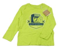 Nové - limetkové triko s potiskem name it.