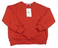 Nové - červená mikina s průstřihem hvězdičky M&S