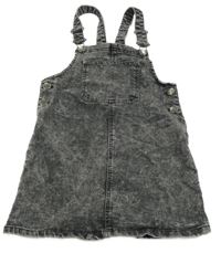 Šedé plísňové riflové šaty s kapsou Y.F.K.