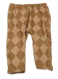 Hnědé kárované turecké tepláky Next