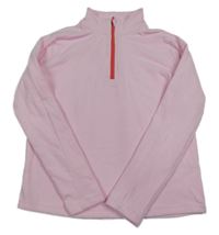 Světlerůžová fleecová mikina St. Bernard