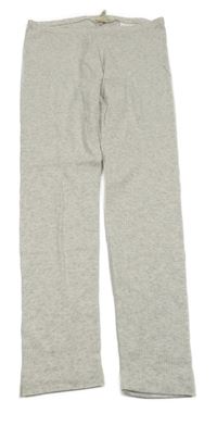 Světlešedé melírované žebrované legíny H&M