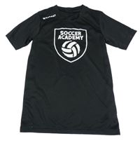 Černé funkční sportovní tričko se znakem STANNO