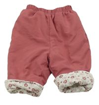 Starorůžové šusťákové zateplené kalhoty Y-STAR