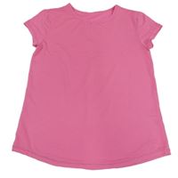 Růžové pruhované funkční sportovní tričko St. Bernard