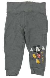 Tmavošedé tepláky s Mickey Disney