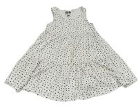 Bílé puntíkované bavlněné šaty F&F