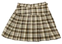 Hnědo-smetanovo-černá kostkovaná sukně H&M