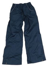 Petrolejové šusťákové nepromokavé funkční kalhoty Crane