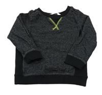 Černá melírovaná mikina H&M