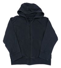 Tmavomodrá propínací mikina s kapucí Next