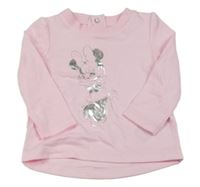 Růžové triko s Minnie Disney