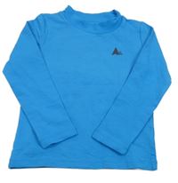 Modré triko s potiskem a stojáčkem Lupilu