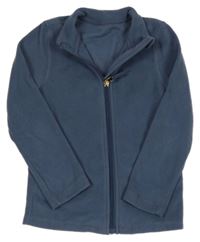 Tmavomodrá fleecová propínací mikina TCM