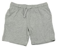 Šedé melírované bavlněné kraťasy H&M