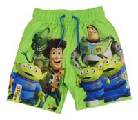Neonově zelené plážové kraťasy s Toy Story Primark