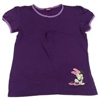 Fialové tričko s Minnie Disney
