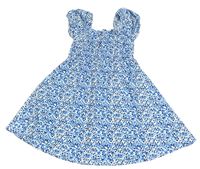 Modro-bílé květované šaty Primark